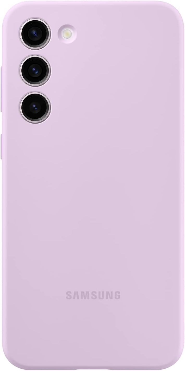 Samsung Galaxy S23 Silicone Phone Case, Protective Cover w/Color Variety, Smooth Grip, Soft and Sleek Design, US Version, EF-PS911TVEGUS, Lavender