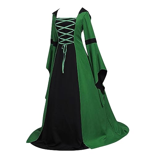 OIOLOYJM Renaissance Costume Women Medieval Sexy Plus Size Witch Vampire Gothic Halloween Costumes Woman 2025 Clothes Dresses