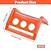 20 Packs Flatbed Edge Protectors Plastic Edge Protector for up to 4 Inch Straps Edges Corner Tie down Protector for Truck Shipping, Protects Cargo Edges, Orange