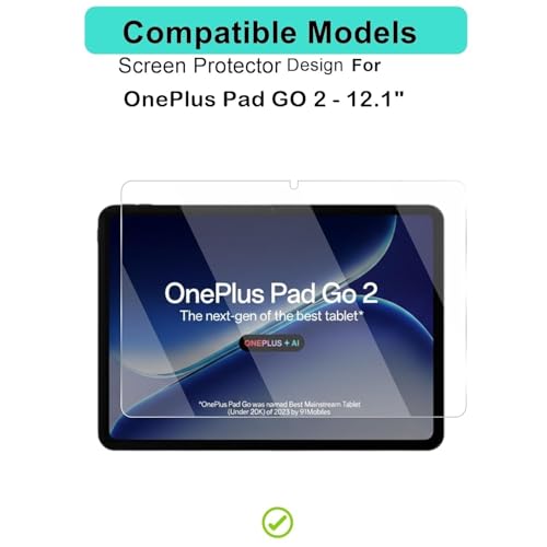 Image of Matte Screen Protector Compatible With OnePlus Pad Go 2 Go Tab /One Plus Pad 2 Go Tablet (12.1 inch Inch) Flexible Screen Guard Not a Tempered Glass Screenguard