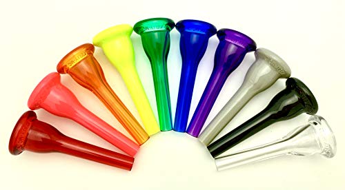 KELLY-MC - Medium-Cup French Horn Lexan-Mouthpiece - Crystal-Blue - Thumbnail 2