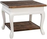 table basse style shabby FORME COMPACTE : La table basse bien pensée offre, grâce à sa forme compacte et son deuxième niveau, suffisamment d'espace pour les magazines et décorations sans donner l'impression de surcharge.