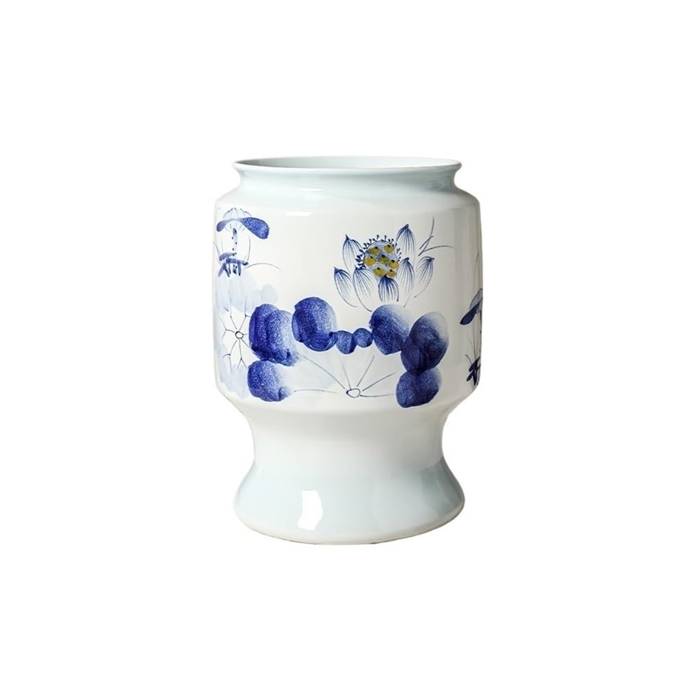 Doniczki Doniczka ceramiczna Jingdezhen z nóżkami w kolorze niebieskim i białym, malowana ręcznie, odporna na wysoką temperaturę