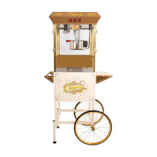 16oz Vintage Popcorn Machine with Cart