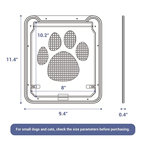 Small Dog Door For Screen Door, Easy Install Lockable Cat Screen Door For Sliding Door, Doggie Screen Doggy Door #TOP2