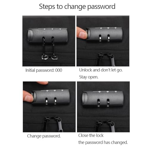 Anti Theft Backpack USB Bag for Men Hardshell Laptop Pack Trip Men's Travel Backpack Password Lock Bookbag (grey)3