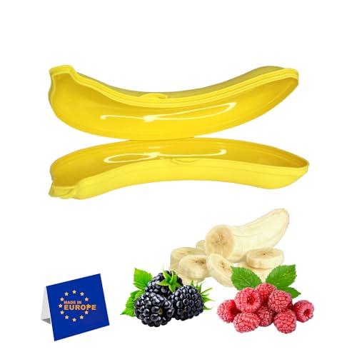 SUMELA Bananenhalter wiederverwendbarer Outdoor-Reisekoffer Bananenschutz Küchenhelfer BPA-freie Aufbewahrungsbox Aufbewahrungsbox für Picknick Camping hält frisch