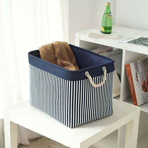 Basket For Organizing Cube Stgorage Bin - Fabric Storage Cubes Collapsible Baskets For Shelves With Rope, Bins For Organization Cloth Toy Decorative Laundry 16(L) X 12(W) X 12(H) Inch #TOP5