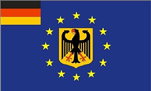 U24 Deutschland-Adler Flagge Für Europa – Premium Bootsflagge 30x45 Cm Wetterfest