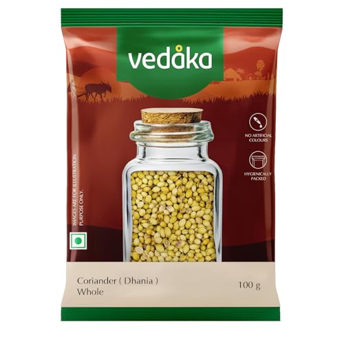 Image of Amazon Brand - Vedaka Coriander | Whole | 100 G | Dhania