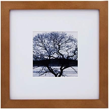 EGOFINE 6x4 Photo Frame White - Made of Solid Wood for Table Top and Wall Mounting