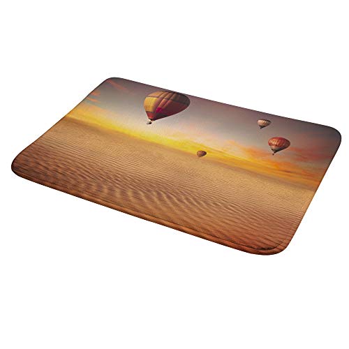 Tapis de bain montgolfière anti sol mouillé Ruchen en velours absorbant - 5