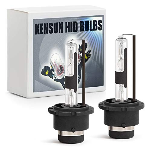 Image of Premium HID Xenon Low Beam Headlight Replacement Bulbs - by Kensun - (Pack of two bulbs) - D4R - 10000K