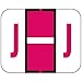 TAB COMPATIBLE TPAM-J 1838 Permanent Color Code Label, Alphabet,"J", 1 1/4" x 1", Red (Pack of 500)