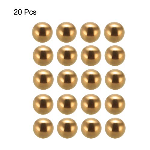 Bolas de rodamiento uxcell de 3/8 pulgadas de latón macizo para evitar atascos 3