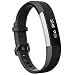 Fitbit Alta HR Bands Large Black, Henoda Soft Silicone Replacement Wristband Accessories with Secure Metal Buckle Clasp for Fitbit Alta HR Sport Smart Watch