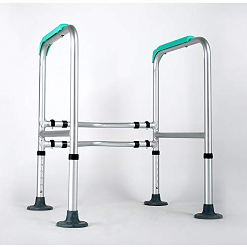 Bathroom Safety Toilet Rails, Medical Handrail Assist Grab Bar, Freestanding Commode Stability Handrails,Adjustable Stand Alone Toilets Safety Frame For Elderly, Senior, Handicap Disabled #TOP7