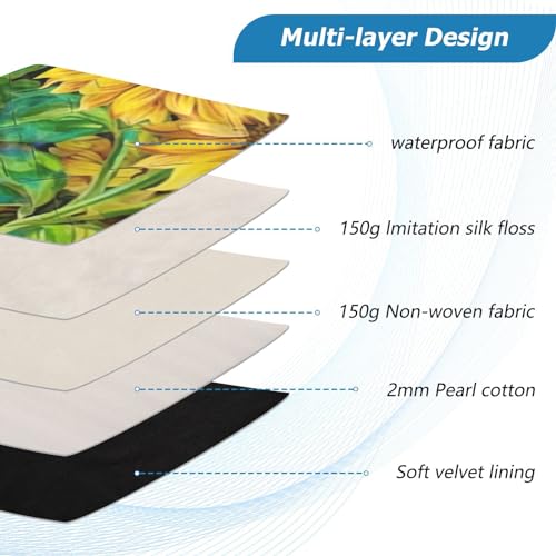 Funda para portátil 13-14 pulgadas con patrón girasol miniatura 4