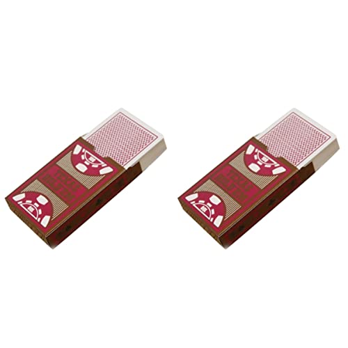 HEMOTON 2sätze wasserdichte PVC Spielkarten Für Partys Und Spiele Robuste Und Langlebige Individuelle Pokerkarten Für Familien Und Freundesabende
