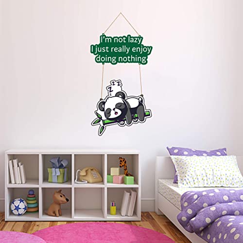 Image of Zesta Panda Wall Decor /Wooden Wall Hanging Decorative Items /Hanging Home Wall Decor Items /MDF Decoration Items /Cute Wall Art For Living Room /Home Decor Items Living Room