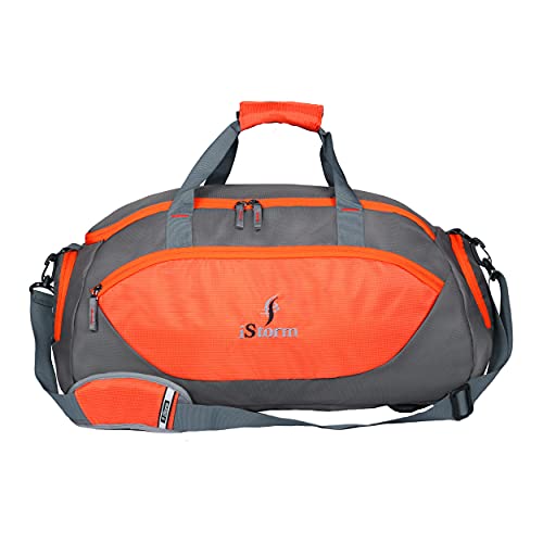 Istorm Delta Duffel Travel Bag (Orange & Grey)