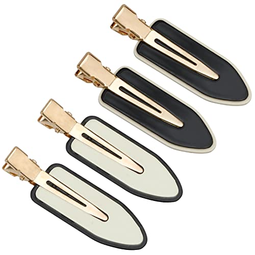 Pinzas para el cabello AMCAMI 4 pcs negro y blanco miniatura 1