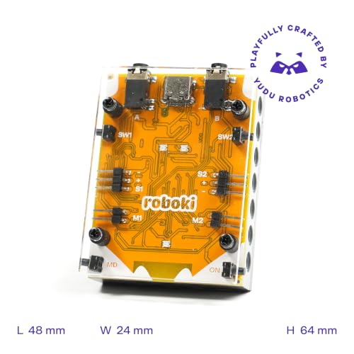 Image of Roboki DIY AI Robotics Kit | STEM Coding & Science Learning Kit for Kids (8+ Years) | 14+ Projects in One Kit | Artificial Intelligence, Programming & Educational Toy | Made in India