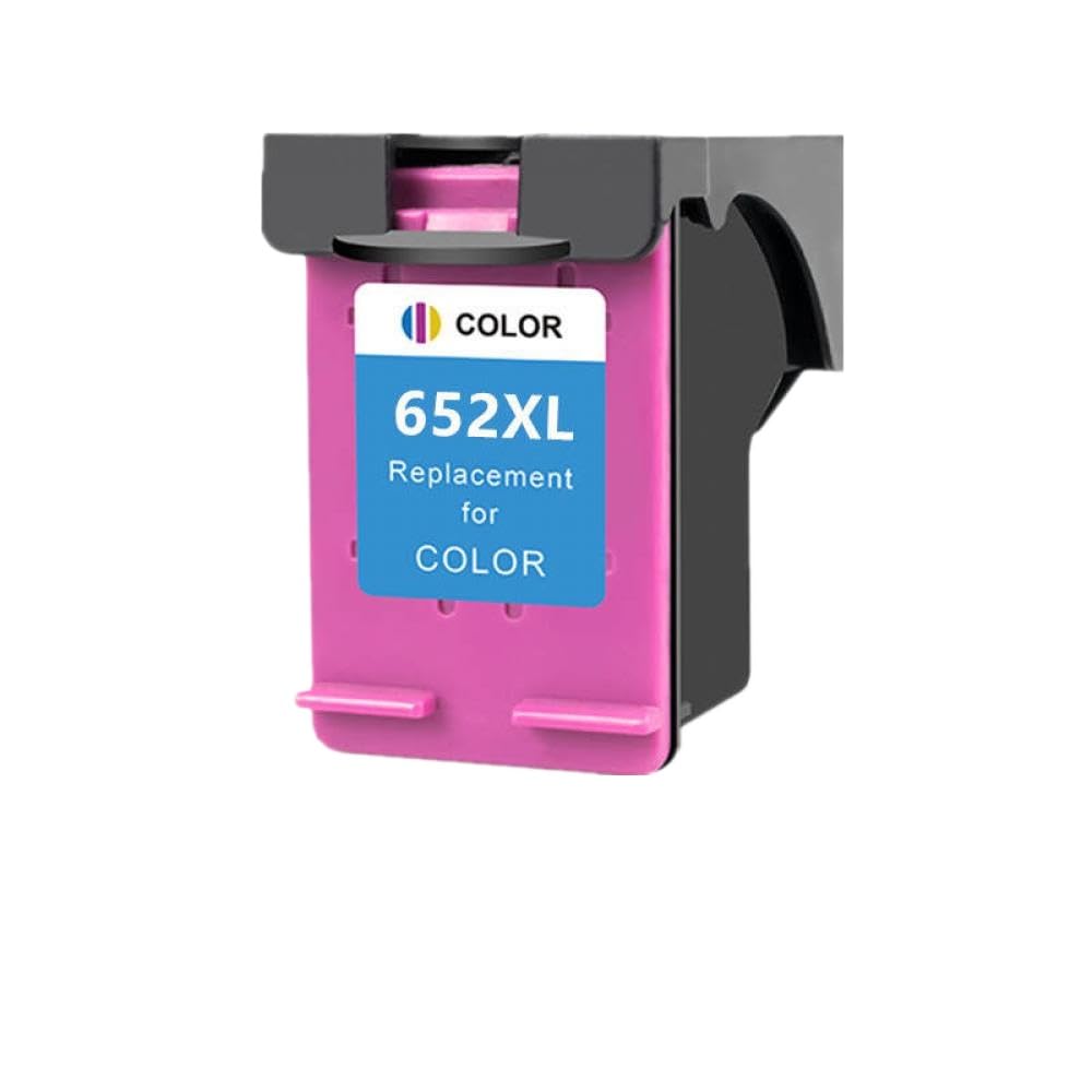 Reemplazo de Cartucho de Tinta Compatible para 652 652XL (F6V25AE F6V24AE) para Deskjet 1115 1118 2135 2136 2138 3635 3636 3638 3835 3838(1color)