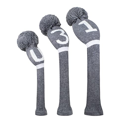 Housse club de golf tricot évitant les rayures de tête pour driver et bois