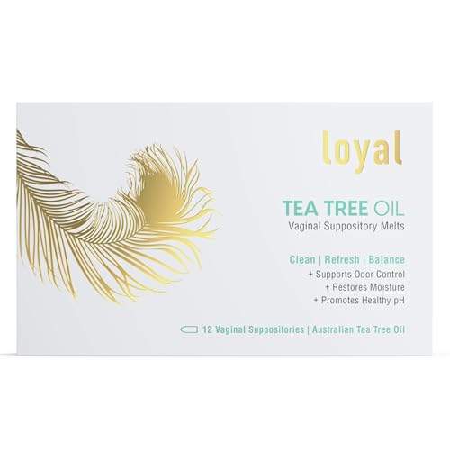 Loyal Tea Tree Oil Vaginal Suppository Melts - Supports Odor Control - Soothes Discomfort - Promotes Healthy Intimate Balance - Hydrates Flora (12 Count)