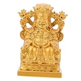 Legierung: diese aus einer legierung gefertigte statue mit details und einer oberfläche gestaltet, die im laufe der zeit dem ausbleichen und beschädigungen widersteht, bronzefarbene figur, feng-shui-heimdekoration