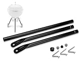 Studio Grill Parts - Leg Kit - Weber Grill Part 65130 Replacement for Bbq Kettle Grill 22 Inch Weber Charcoal Grill with 19.5'' Front Leg (Black)
