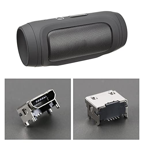 VGOL 5Pcs Micro USB Charging Port Connector Replacement Compatible with JBL Charge 2 / Flip 3 Bluetooth Speakers Charging Port Sockets Silver - Image 4