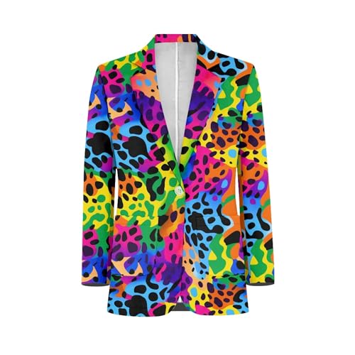 Womens Casual Blazers Flower Open Front Lightweight Button Work Office Jackets Plus Size with Pockets (2XS-3XL)4