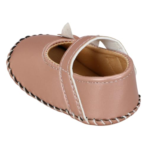 Image of PureSole Baby Girl Ballerina Shoes 6-12 Months | Elegant Party Booties
