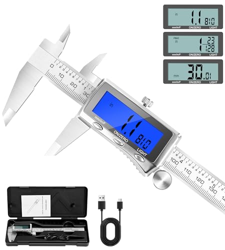 Digital Calipers Measuring Tool with Backlit LCD