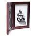 Malden Double Vertical 5x7 Picture Frame - Wide Real Wood Molding, Real Glass - Dark Walnut