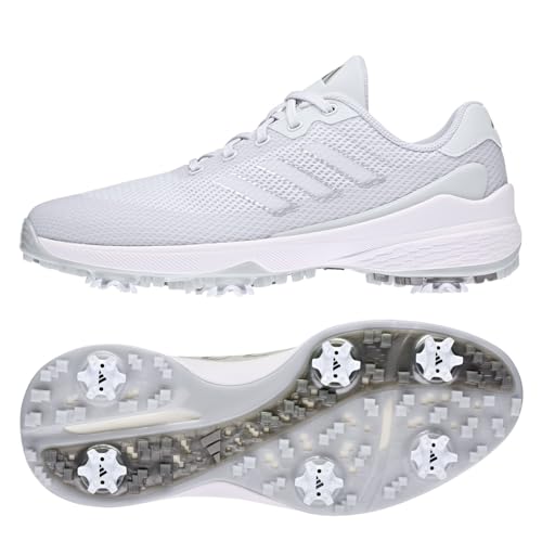 adidas Herren Zg23 Vent Spiked Golfschuhe, Grau Weiß Silber Metallic, 45 1/3 EU adidas Herren Zg23 Vent Spiked Golfschuhe, Grau Weiß Silber Metallic, 45 1/3 EU