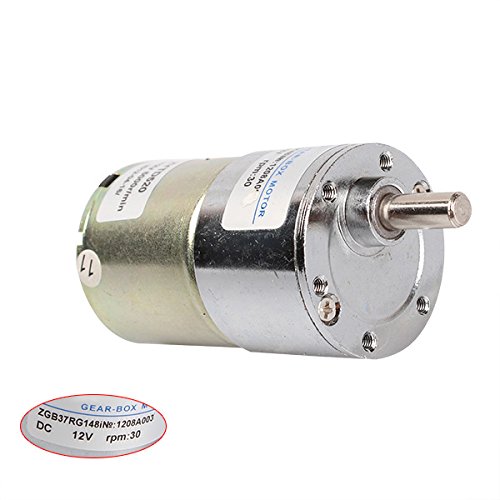 BQLZR 12V DC 25 RPM Gear-Box Motor – High Torque, Stabilivolt, M8 Shaft, For Electric Screwdrivers, Drill Presses, DIY Tools (127g)