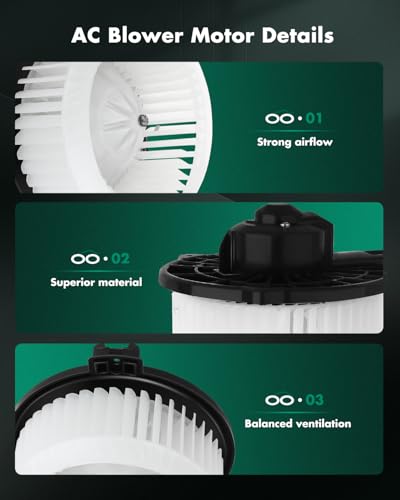 Image of SCITOO HVAC Blower Motor Fit for 2001-2005 for Acura for EL /2001-2005 for Honda for Civic /2002-2006 for Honda for CR-V /2003-2011 for Honda for Element