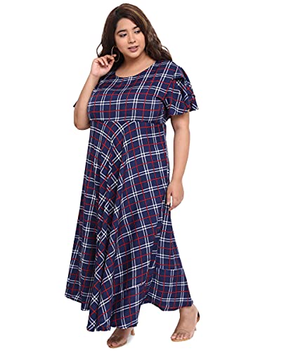 Image of OOMPH! Women's Western & Fusion wear Crepe A-Line Maxi Dress - mdfoil
