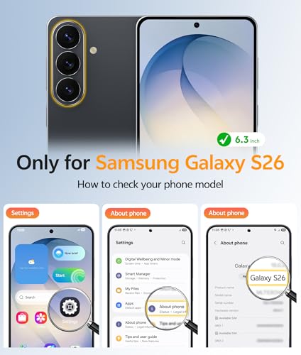Image of FNTCASE for Samsung Galaxy S26 Case: [Fit for Magsafe] [Full Camera Protection & Screen Protector] Translucent Matte Military Grade - Shockproof Protective Phone Cover for Samsung S 26 - Blue
