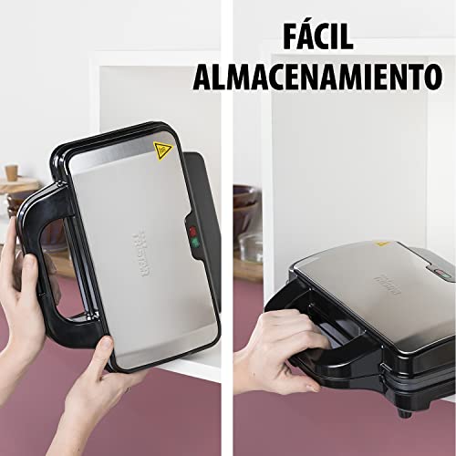 Tristar SA-3060 Sandwichera, tamaño compacto con compartimento para cable, potencia de 900 W, recubrimiento antiadherente - imagen 5