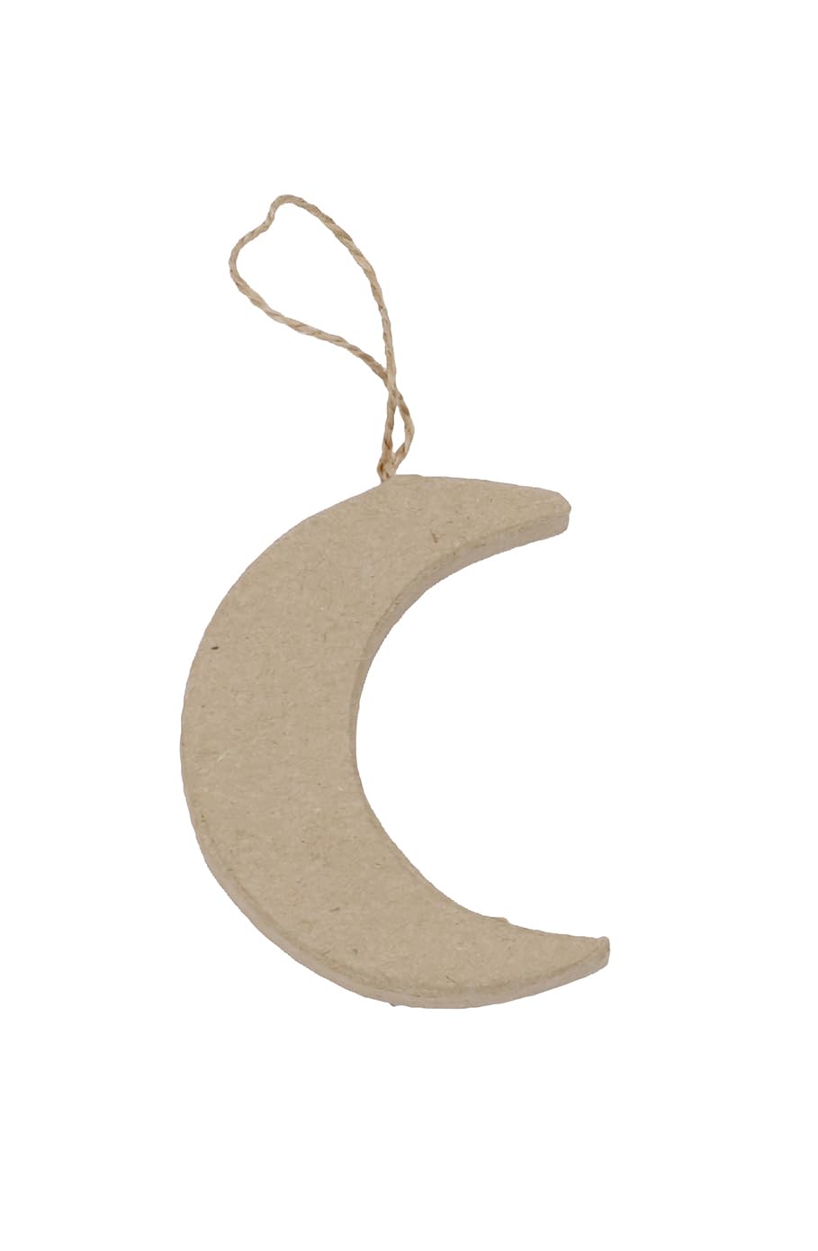 Décopatch NO057Cpack - Un Lot de 5 Supports en Papier Mâché brun 15x5x7,5 cm, Lune Plate à suspendre