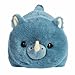 Aurora® Adorable Spudsters™ Rio Rhino™ Stuffed Animal - Round Shape Makes for Comforting Cuddles - Perfect for Kids All Ages and Animal Loving Adults - Blue 11 Inches