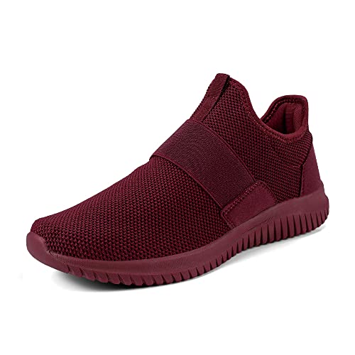 Troadlop Womens Walking Running Shoes Athletic Non Slip Tennis Fashion Sneakers Maroon Size 9.5 #TOP21