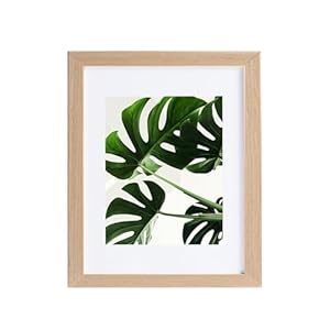 11 x 14 Solid Wood Picture Frame with Tempered Glass 1 Pack, Natural Wooden Photo Frame with Mat to 8″ x 10″ & 5″ x 7″ Picture for Tabletop and Wall Mounting, 11 by 14 Wood Frame, Light Wood