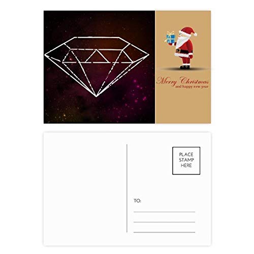 Cartes postales Père Noël Rouge Crystal Universe pour envoyer vos vœux rapidement sans manquer d'idées