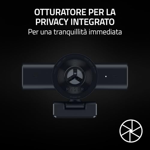 Kiyo V2 X - Webcam Full HD 1080p 60 FPS per Creatori - Autofocus Veloce - Obiettivo Grandangolare - Microfono Integrato - Compatibile con Open Broadcaster Software e Xsplit | Nero - Webcam - Immagine 6