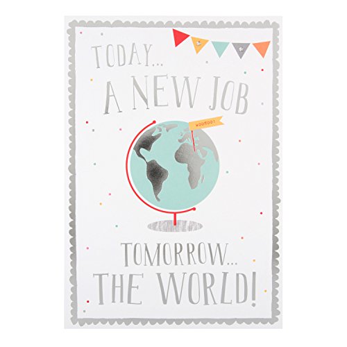 Biglietto Di Congratulazioni Per Nuovo Lavoro Di Hallmark Grandi Dimensioni Con Testo In Rilievo Luminushair Com Br